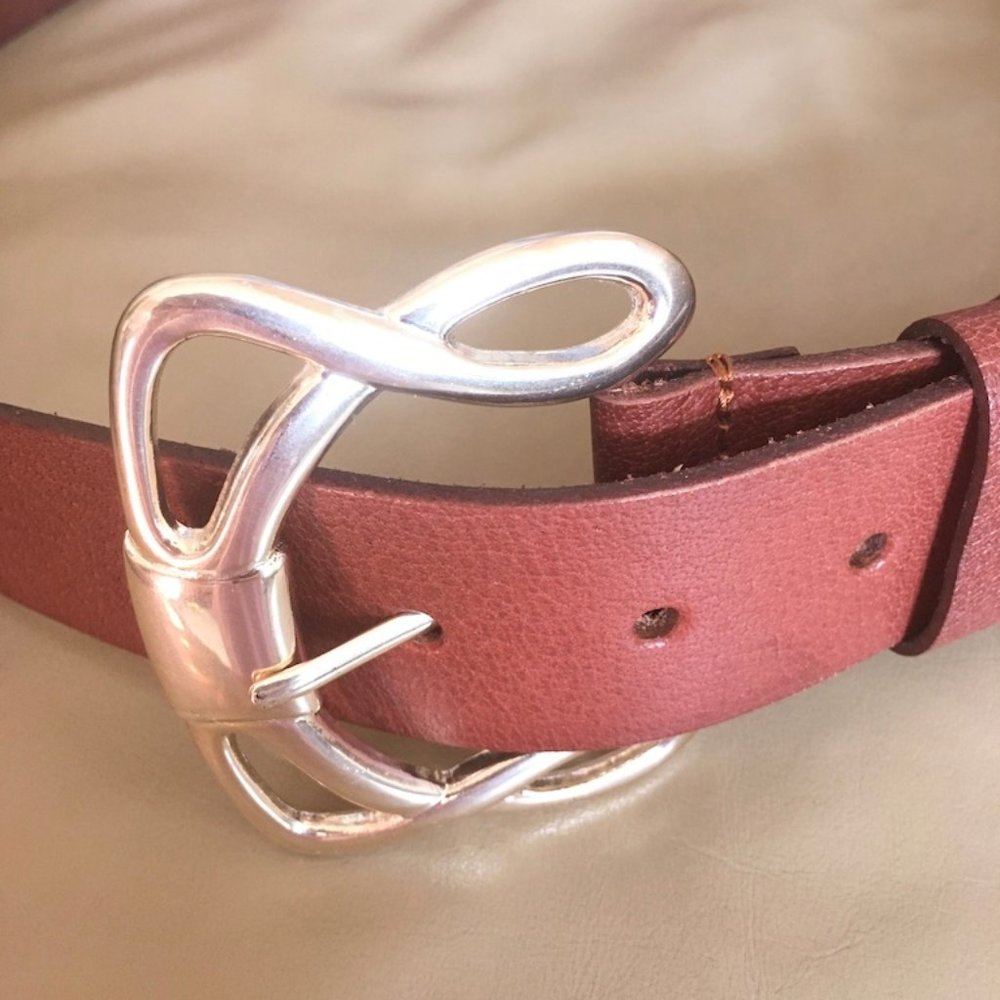 LADIES LARGE SILPADA GENUINE LEATHER WIDE BELT